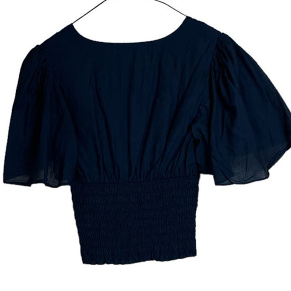 Abercrombie and Fitch Mid-Drift Top, Short Sleeves, Black, XS - Picture 2 of 3